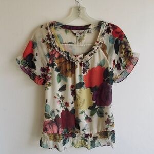 Ted Baker Just For You Blouse SZ 0 Light weight Summer
